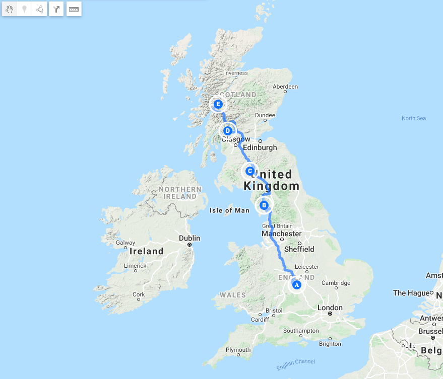 uk mtb tour map